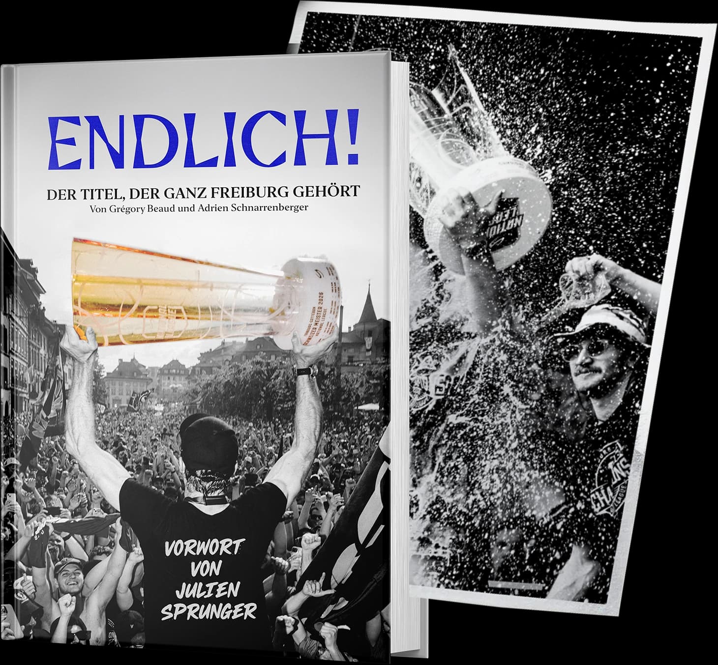 Deluxe - Cover des Buches ENDLICH!, die Geschichte des Fribourg-Gottéron-Titels